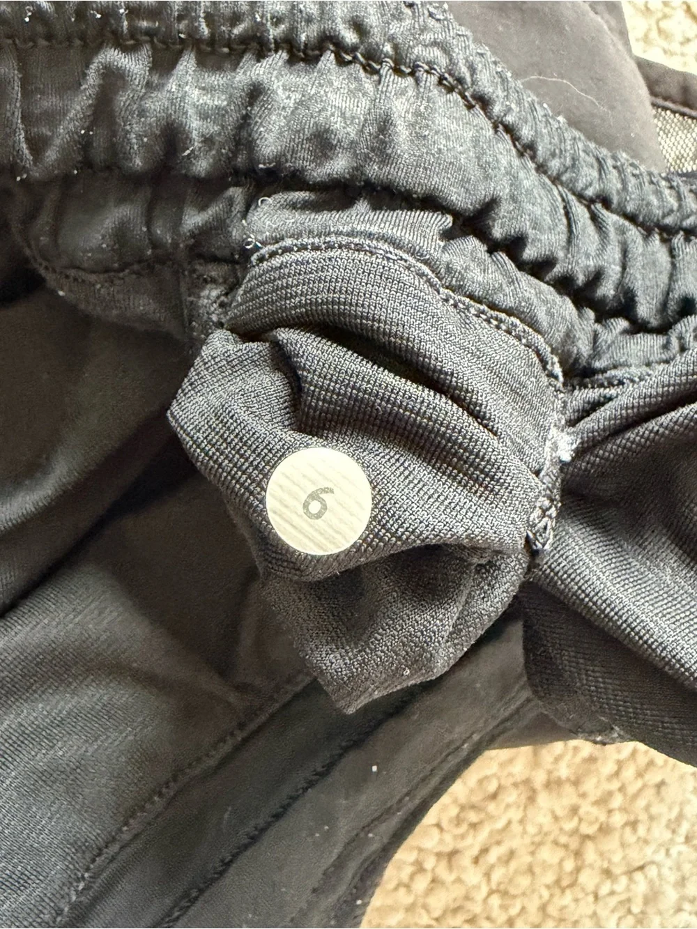 lululemon athletica Black Ladies Running Shorts with Drawstring